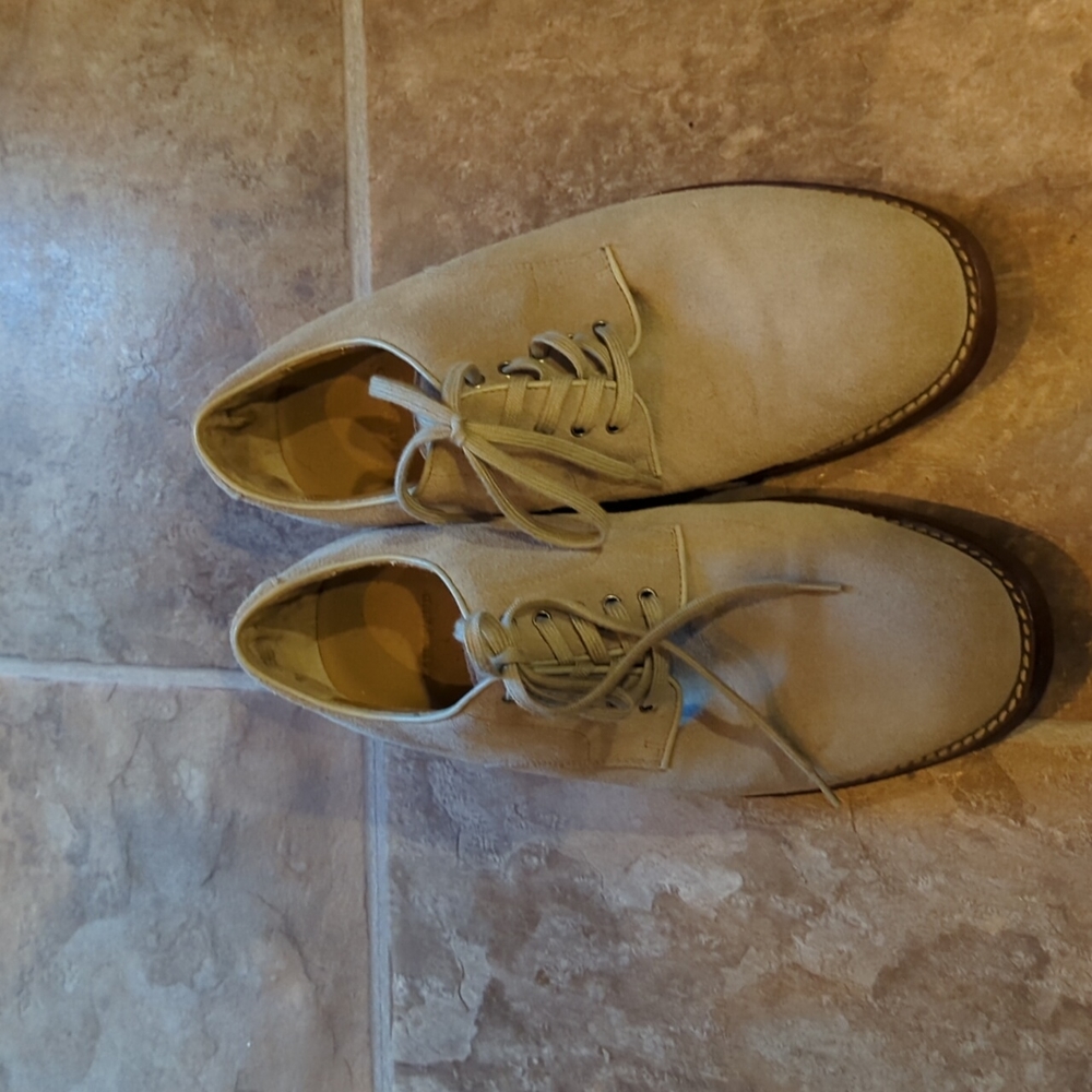 Mens suede Lands End Oxfords sz 9